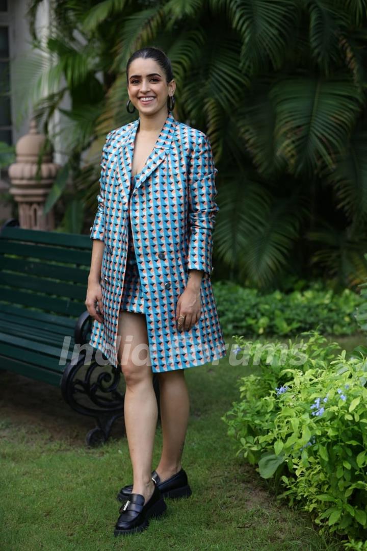 Rajkummar Rao and Sanya Malhotra snapped promoting their upcoming film Hit – The First Case in Delhi 