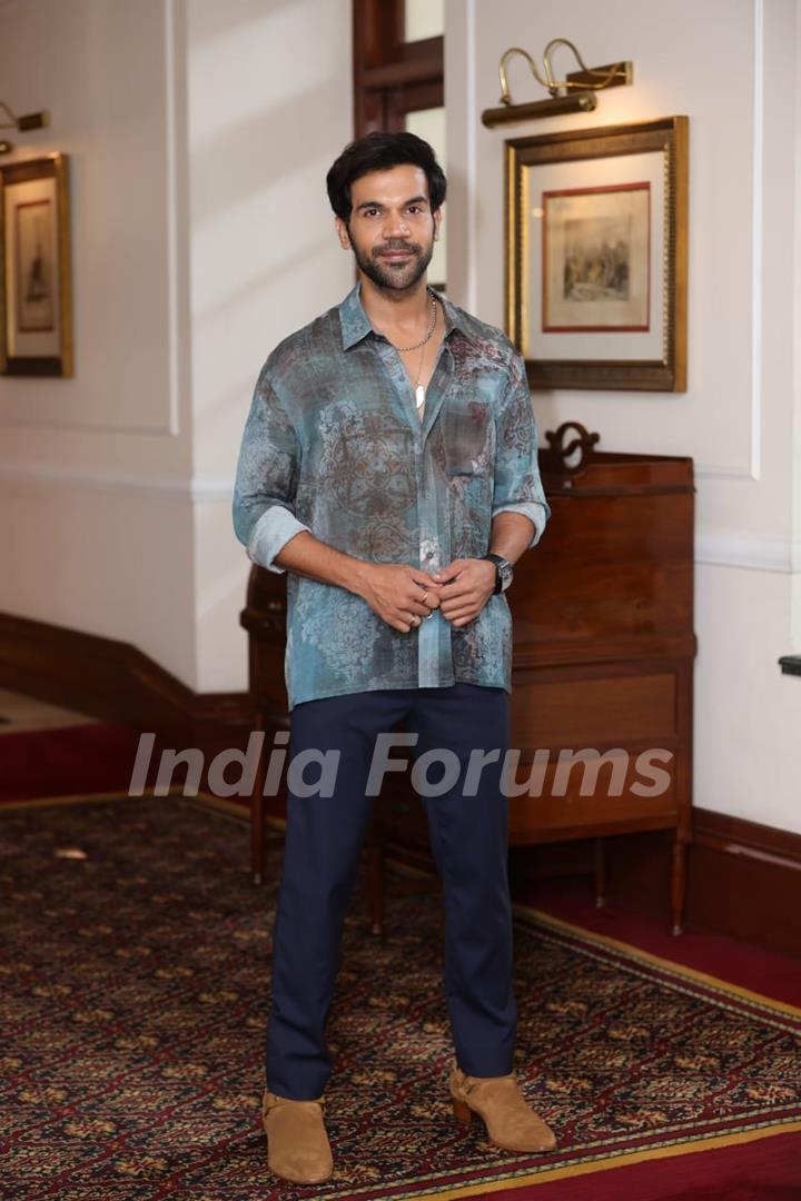 Rajkummar Rao and Sanya Malhotra snapped promoting their upcoming film Hit – The First Case in Delhi 