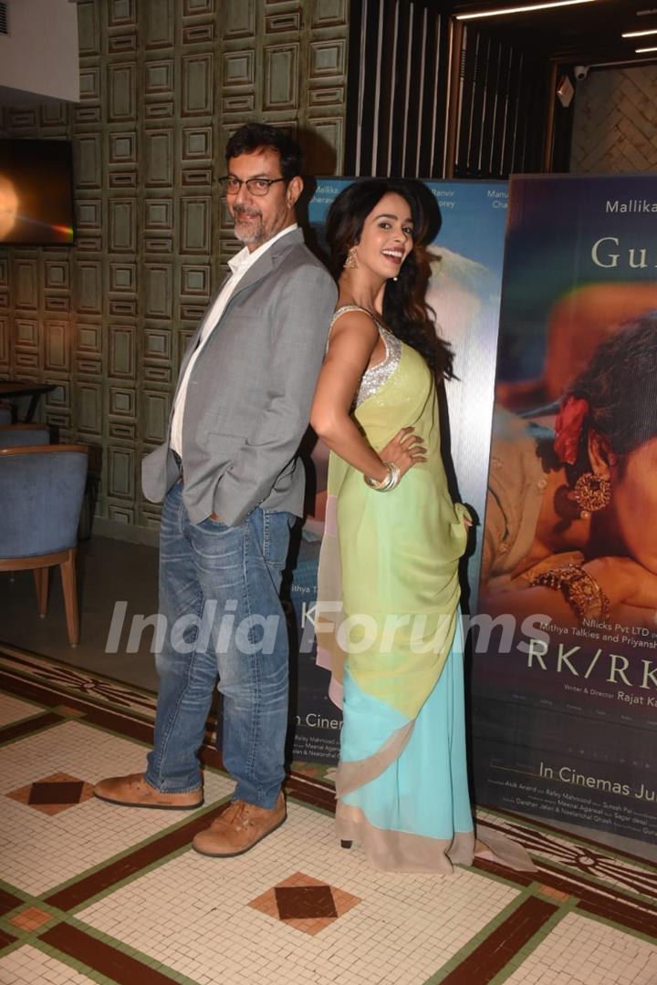 Mallika Sherawat and Rajat Kapoor spotted at the promotions of their upcoming film RK/RKAY