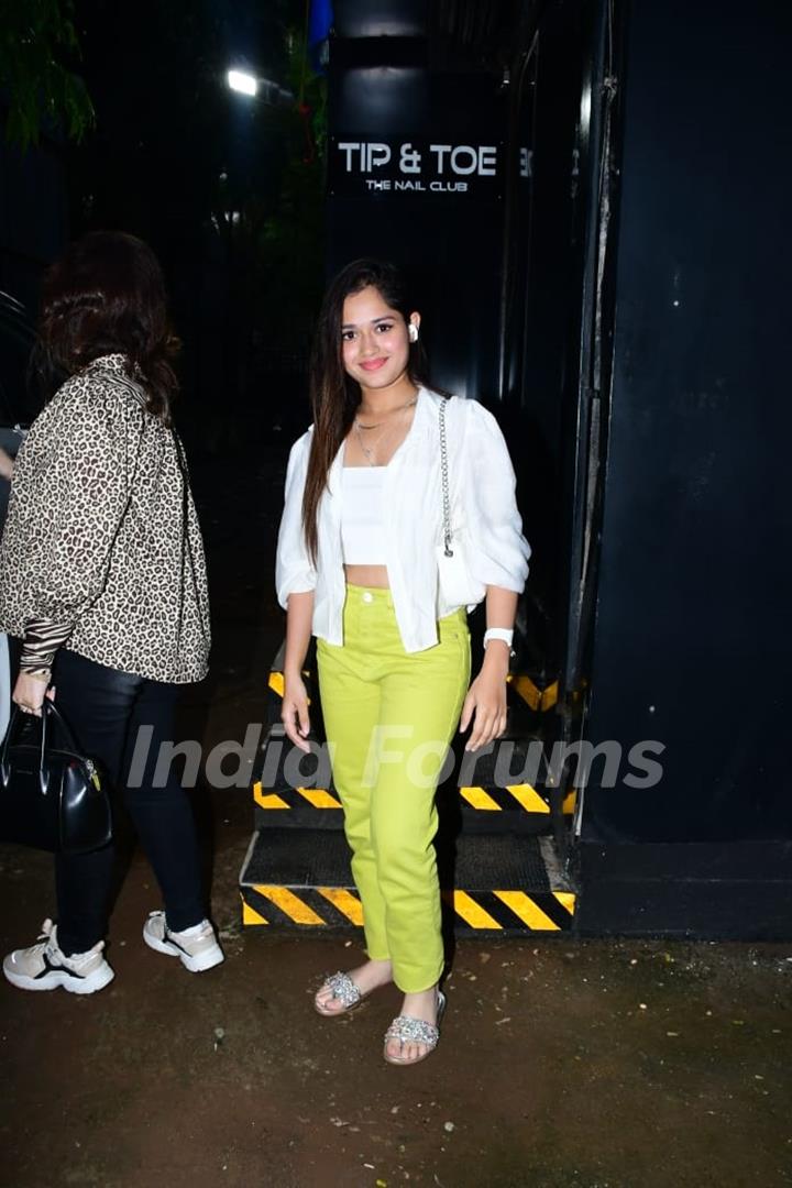 Jannat Zubair Rahmani spotted in the city 