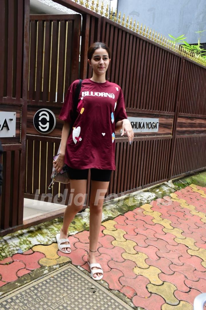 Ananya Panday spotted in Bandra