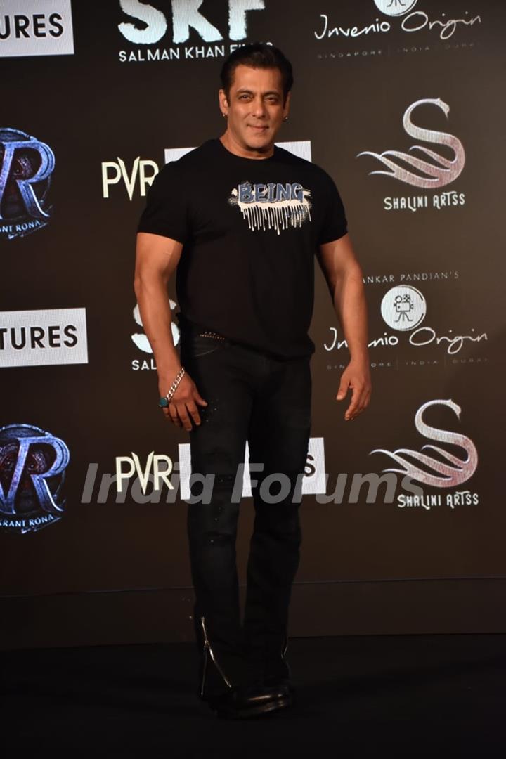 Salman Khan attends the press conference of the film Vikrant Rona