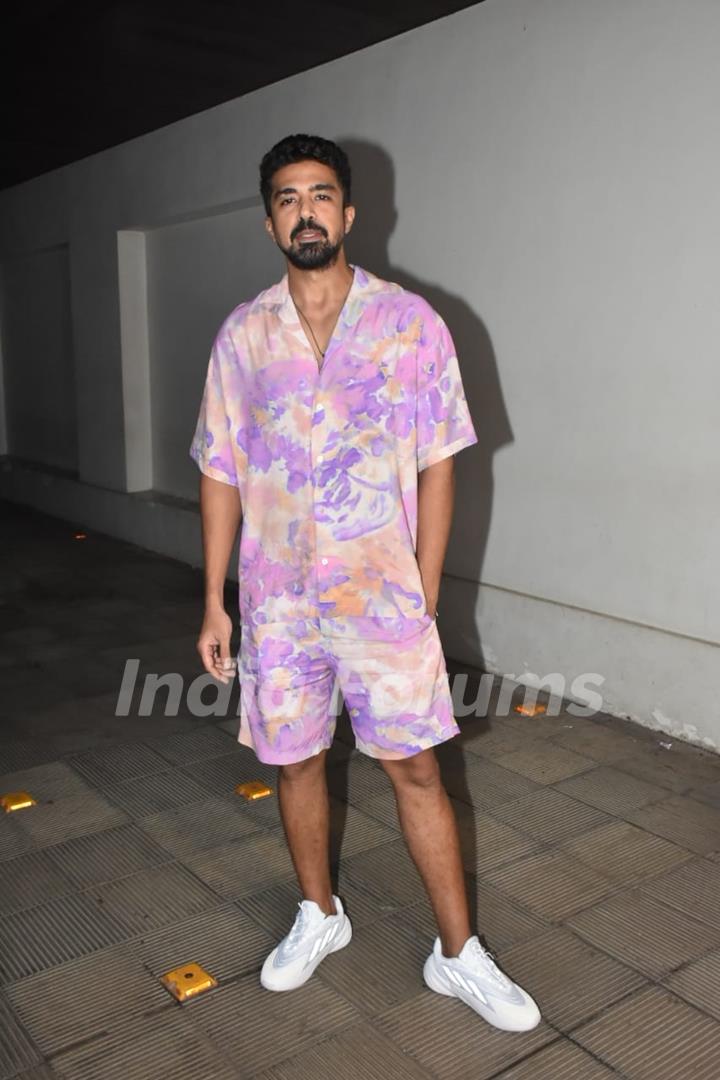 Saqib Saleem clicked at sister Huma Qureshi's birthday bash in a tie dye co-ord set