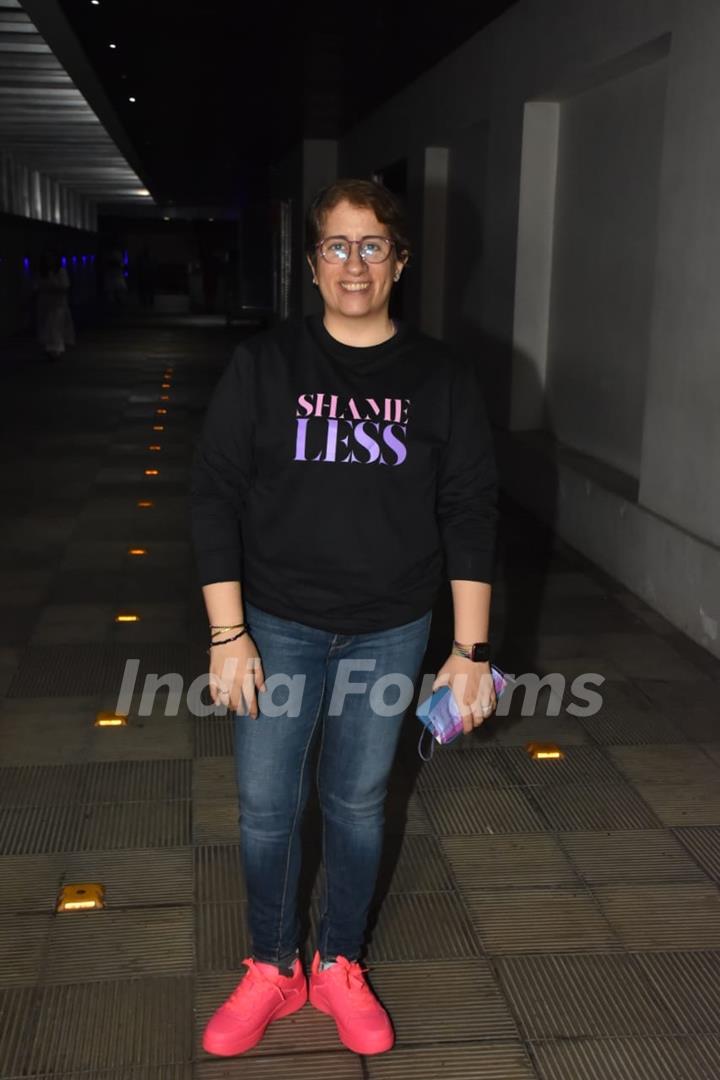 Guneet Monga clicked at Huma Qureshi birthday bash in Bandra