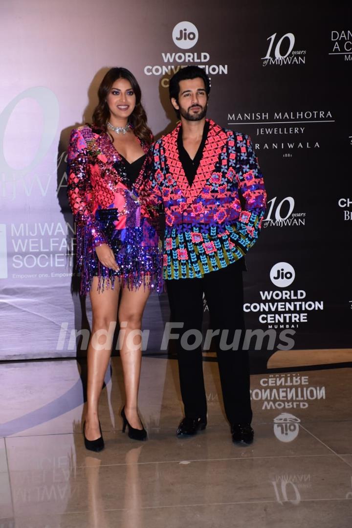 Anuskha Ranjan and Aditya Seal complemented each other in colourful matching outfit at Manish Malhotra’s Mijwan Couture show