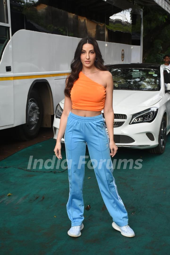 Nora Fatehi spotted in Goregaon Aarey Colony