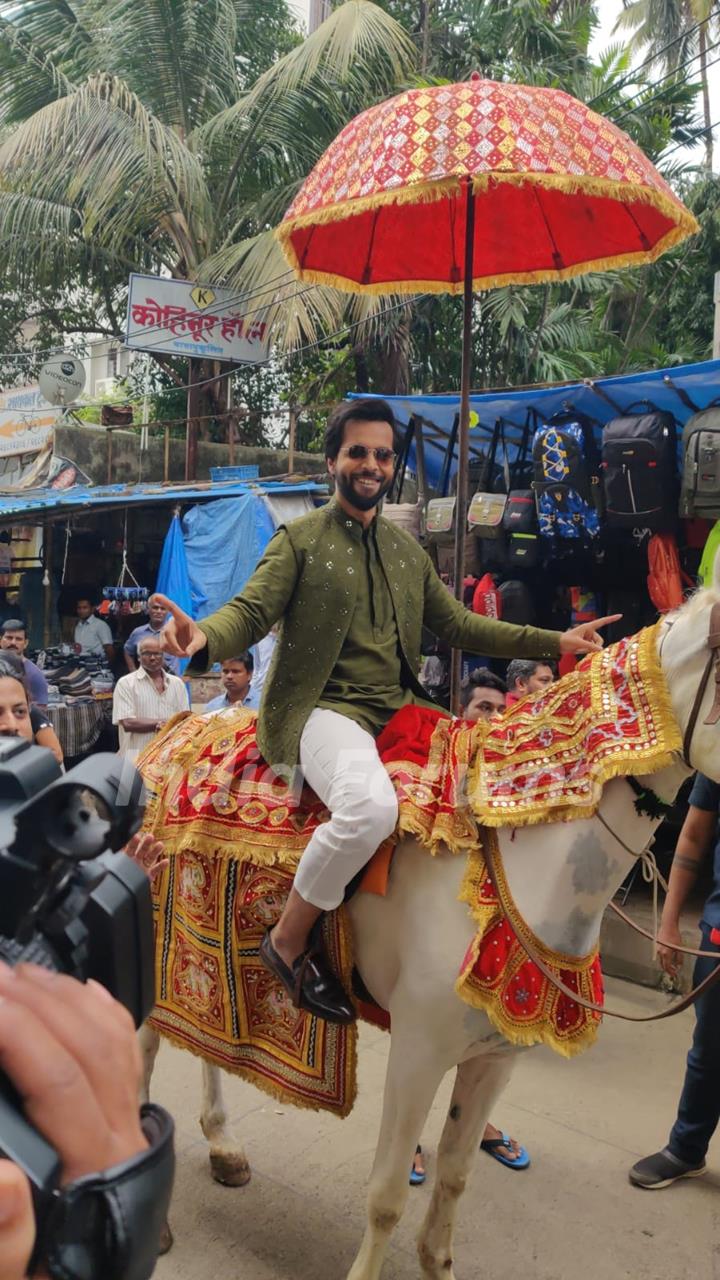 Abhishek Banerjee promoting The Great Weddings Of Munnes in Andheri 