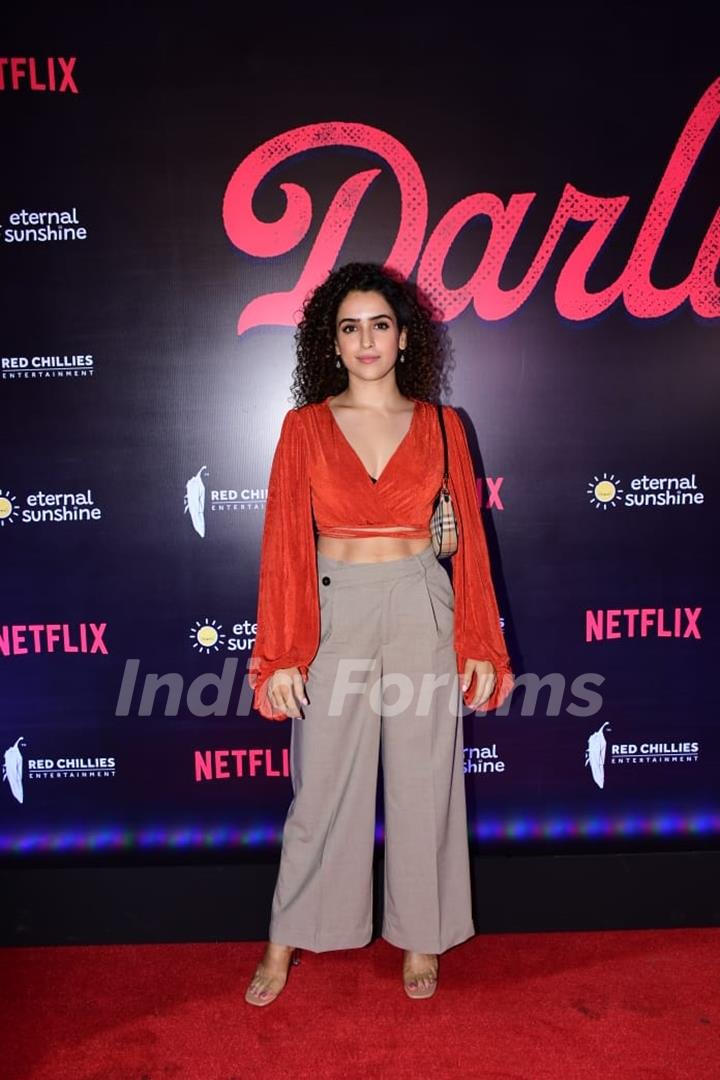 Sanya Malhotra grace the screening of Darlings