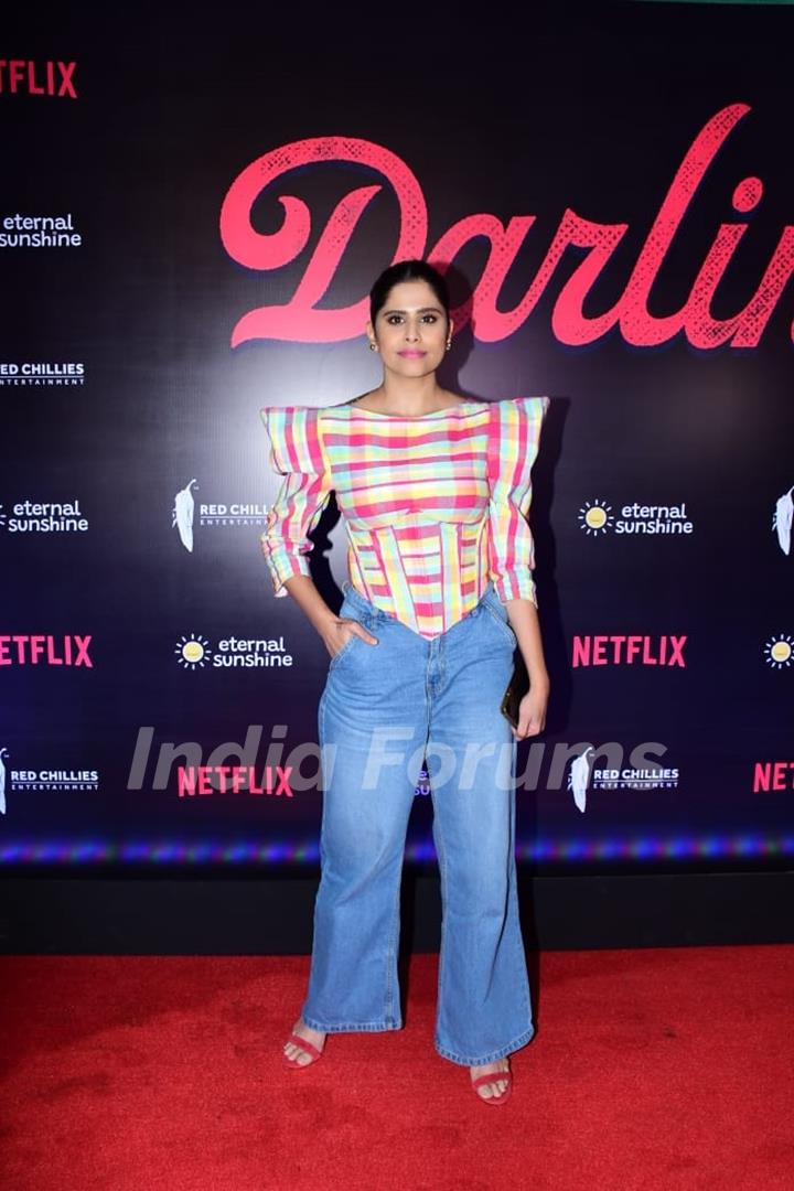 Sai Tamhankar grace the screening of Darlings