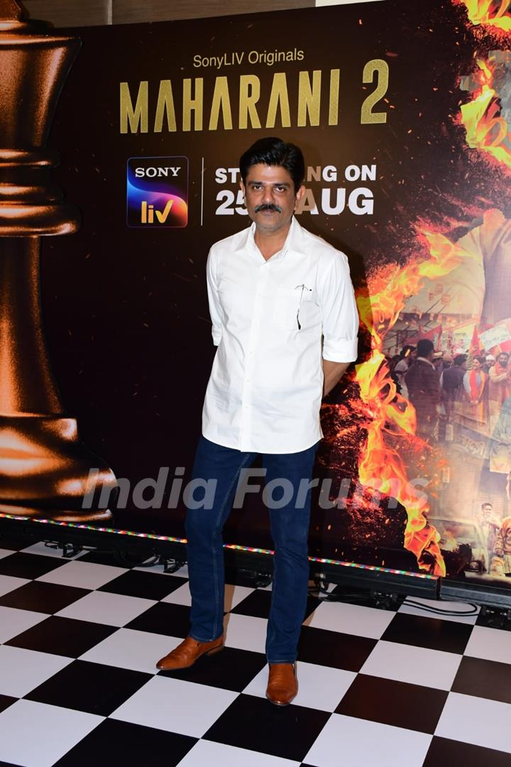  Amit Sial spotted promoting Maharani 2 at JW Marriott in Juhu