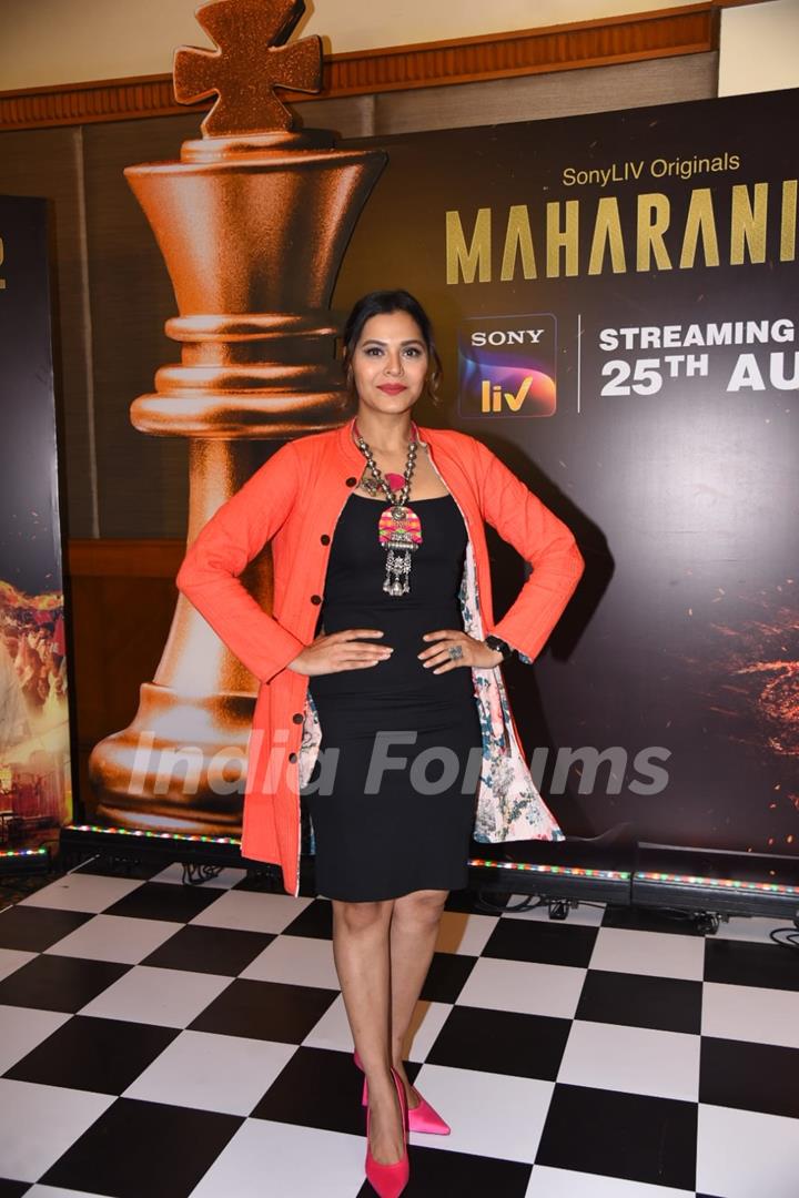 Anuja Sathe spotted promoting Maharani 2 at JW Marriott in Juhu