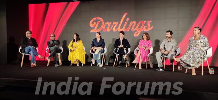 Alia Bhatt, Vijay Varma, Shefali Shah clicked for song launch of Darlings in Delhi 