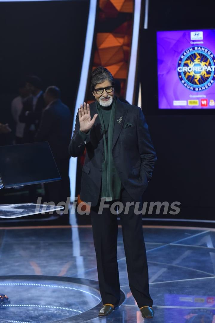 Amitabh Bachchan clicked for the launch of Kaun Banega Crorepati Season 14 