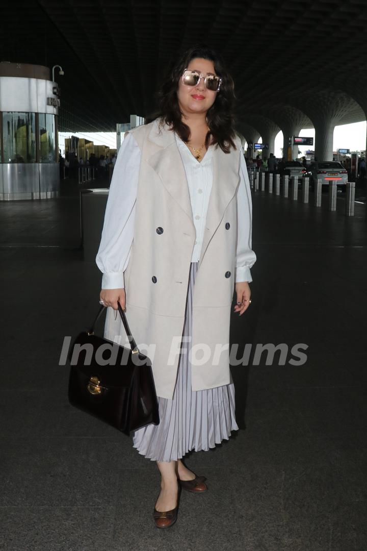 Charmy Kaur spotted at the Mumbai airport