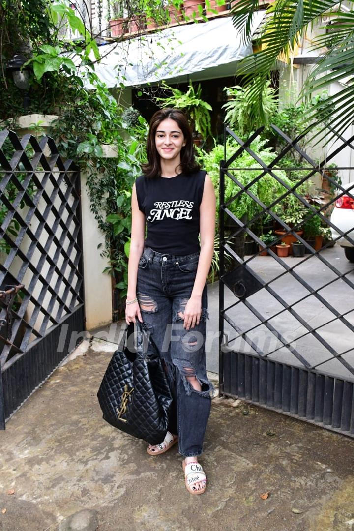 Ananya Panday spotted in Bandra