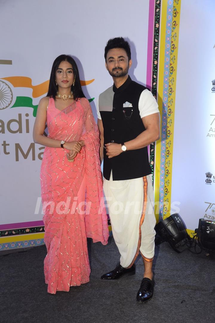 Amrita Rao, RJ Anmol celebrates at 75th Indepandence Day 