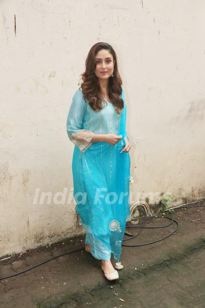 Kareena Kapoor Khan promoting the film ‘Laal Singh Chaddha’ at Mehboob Studios, Bandra