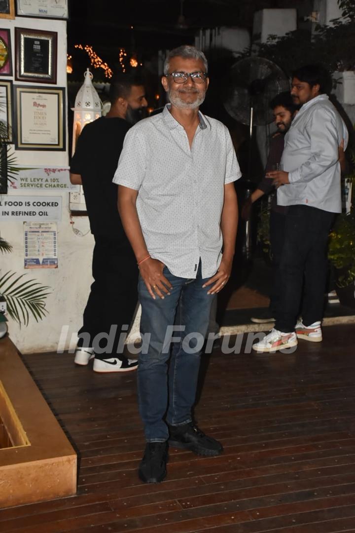 Nitesh Tiwari attends the wrap up party of the film Bas Karo Aunty at Olive in Khar