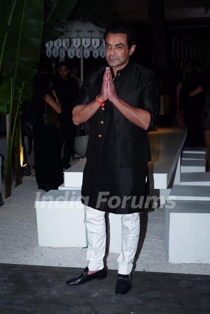 Bobby Deol attends the post wedding bash of Arjun Kanungo and Carla Dennis in the city