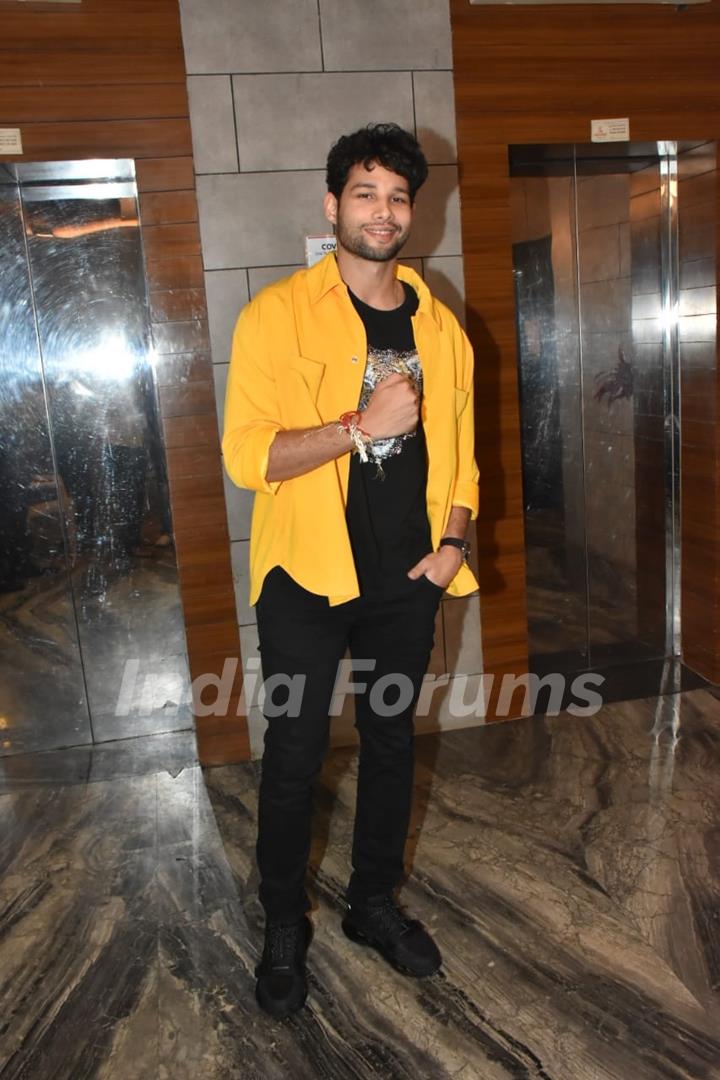 Siddhant Chaturvedi attends the wrap up party of the film Kho Gaye Hum Kahan in Bandra