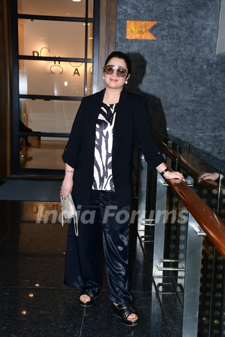 Charmy Kaur spotted promoting Liger movie at Dharma office in Andheri 