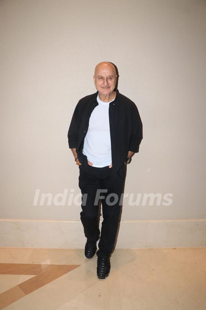 Anupam Kher spotted at David Dhawan’s birthday bash at JW Marriott in Juhu