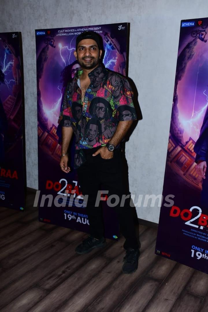 Jatin Sarna clicked at the screening of Do Baaraa