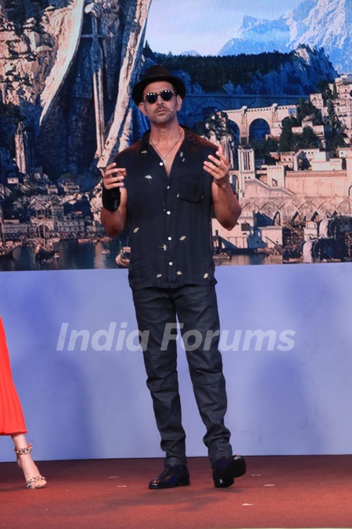 Hrithik Roshan clicked at the press conference of The Lord of the Rings: The Rings of Power at The St. Regis Hotel in Lower Parel