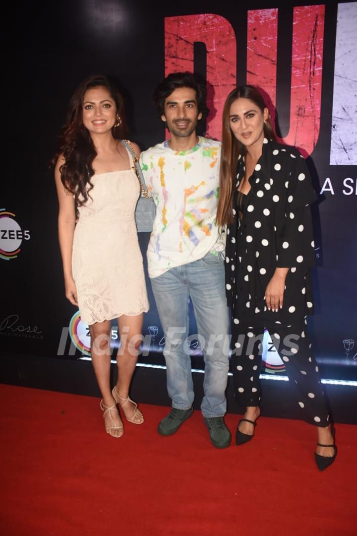 Drashti Dhami, Krystle D'Souza, Mohit Sehgal clicked at the premiere of Zee5 show Duranga