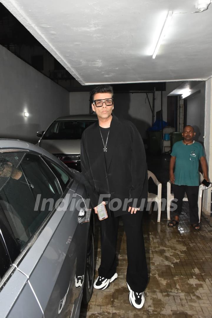 Karan Johar spotted outside the his office in Khar