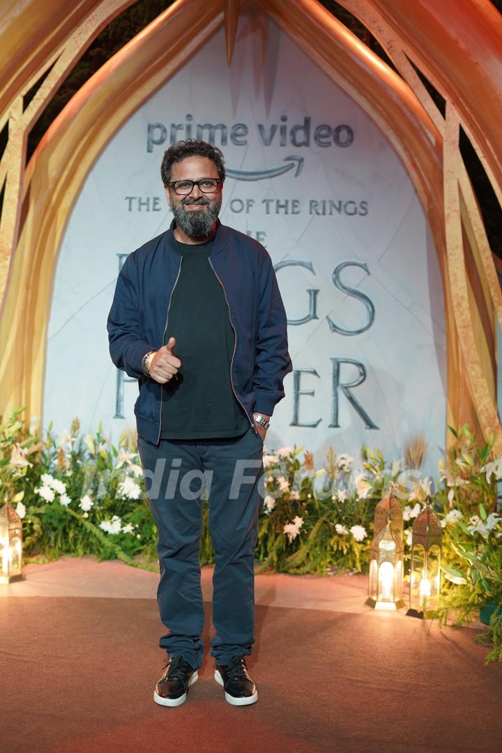 Nikkhil Advani snapped at the Lord Of The Rings Rings Of Power screening at PVR in Lower Pare pose at the grand Asia Pacific Premiere 