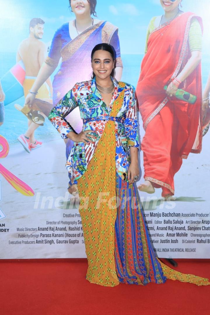 Swara Bhaskar snapped at the trailer launch Jahaan Chaar Yaar at PVR in Andheri