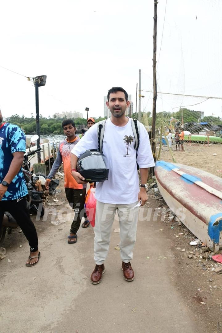Vikrant Massey spotted at Versova jetty