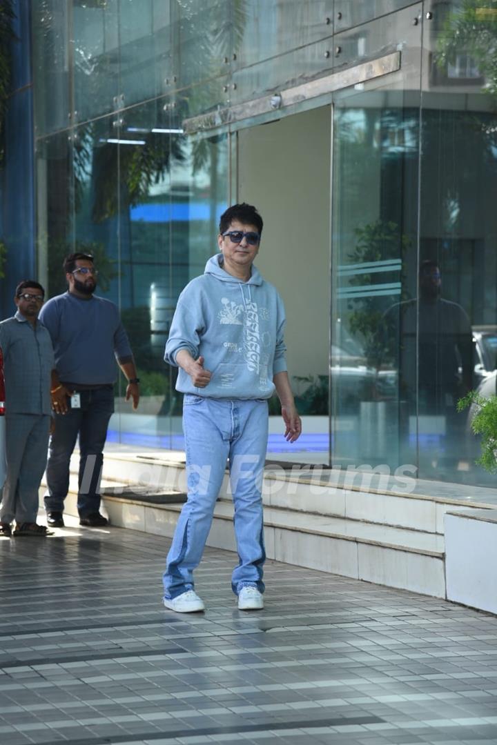 Sajid Nadiadwala spotted outside his office 