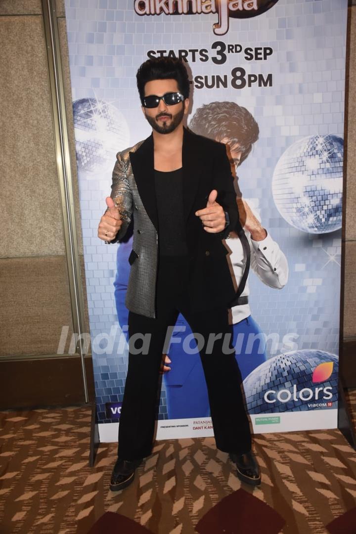 Dheeraj Dhoopar spotted at the press launch of Jhalak Dikhhla Jaa 10 at JW Marriott Sahar