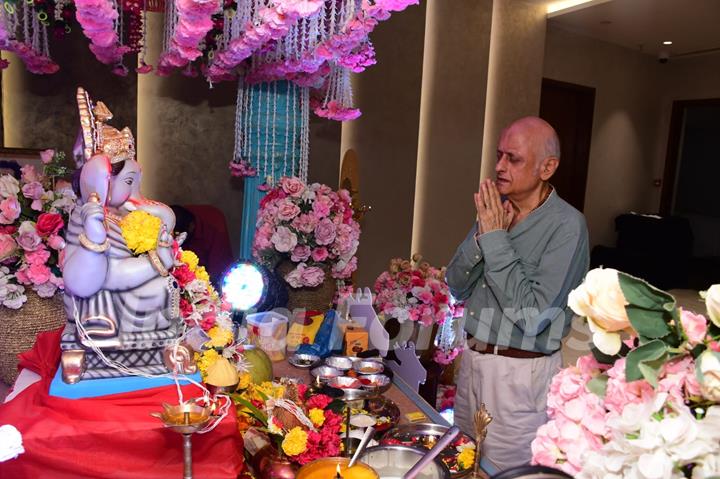 Mukesh Bhatt spotted at T-Series for Ganpati Darshan