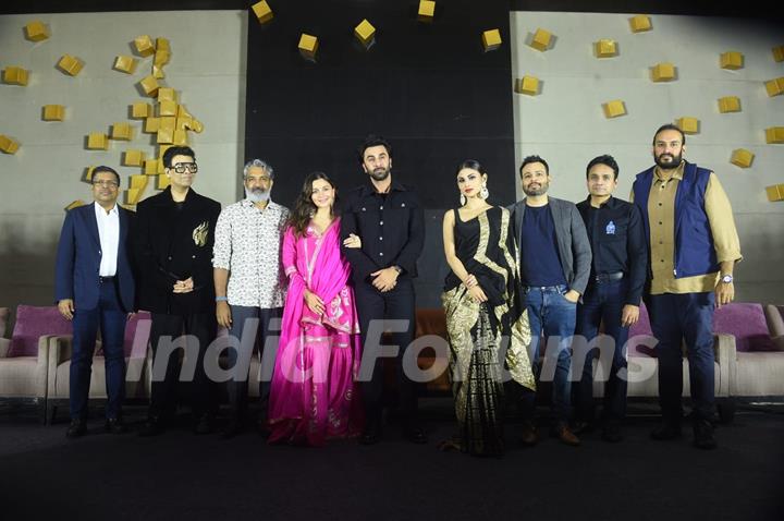 Alia Bhatt, Ranbir Kapoor, S. S. Rajamouli, Karan Johar, Mouni Roy 