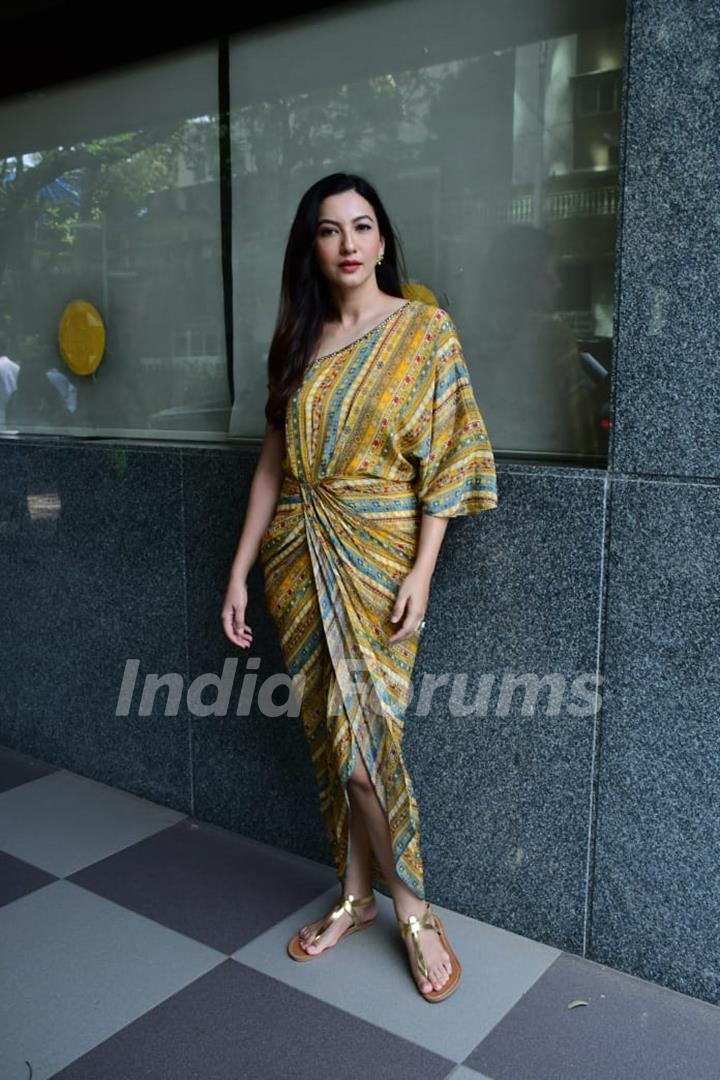 Gauahar Khan spotted promoting her latest song Baarish Mein Tum 