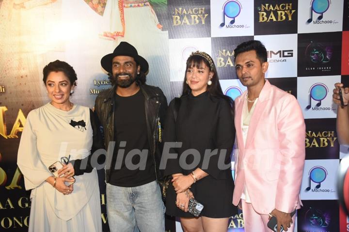 Remo D'souza, Lizelle D'Souza and Rupali Ganguly  spotted at Naach Baby song launch