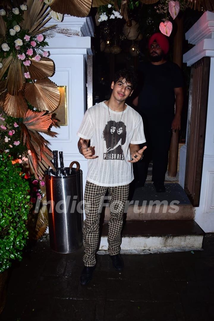 Ishaan Khatter kept it cool and casual in a graphic shirt and printed pants