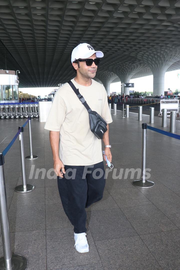 Rajkummar Rao spotted at the Mumbai airport
