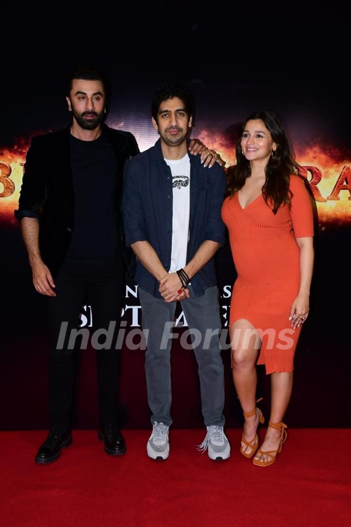 Ranbir Kapoor, Alia Bhatt, Ayan Mukerji attend the screening of Brahmastra