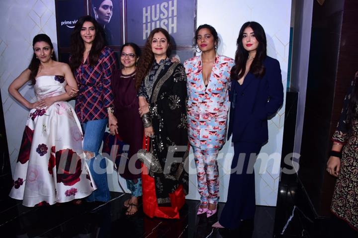 Soha Ali Khan, Karishma Tanna, Tanuja Chandra, Ayesha Jhulka, Shahana Goswami, Kritika Kamra snapped at Hush Hush trailer launch at JW Marriott in Juhu