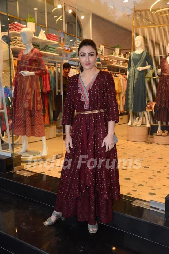 Soha Ali Khan clicked at W store launch in the city 