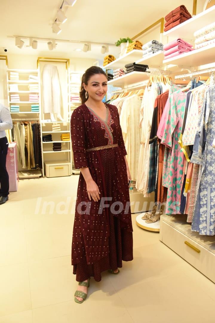 Soha Ali Khan clicked at W store launch in the city 