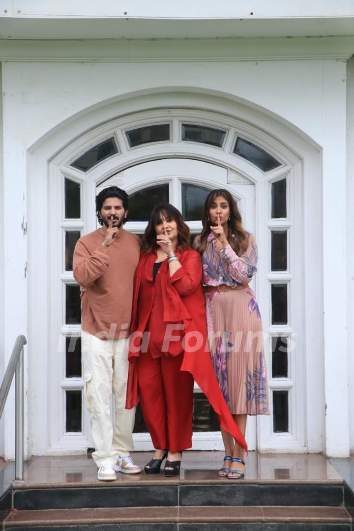 Shreya Dhanwanthary, Dulquer Salmaan & Pooja Bhatt Spotted promoting their film Chup at Taj Lands End In Bandra