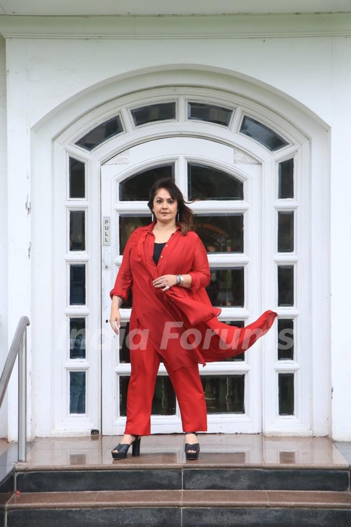 Pooja Bhatt Spotted promoting her film Chup at Taj Lands End In Bandra