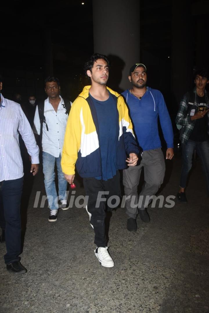 Aryan Khan spotted at the Mumbai airport