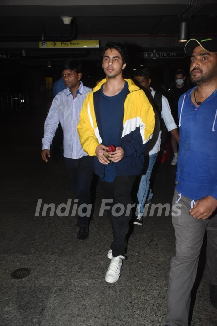 Aryan Khan spotted at the Mumbai airport