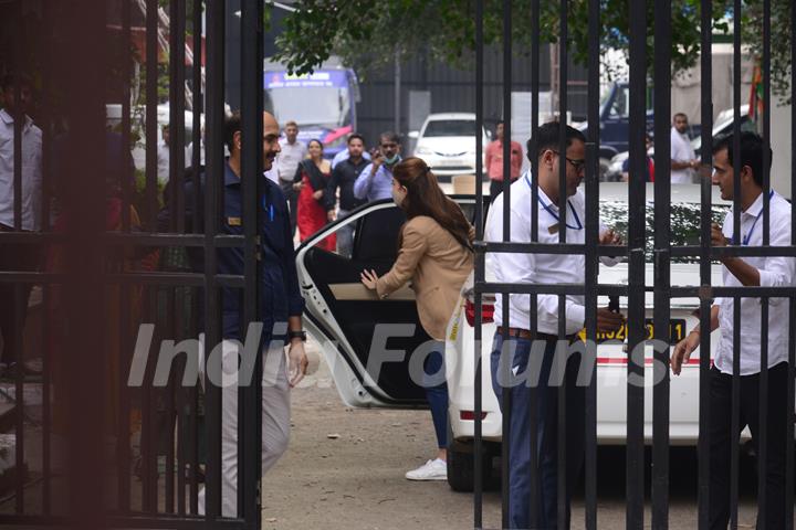 Jacqueline Fernandez snapped at ED office 